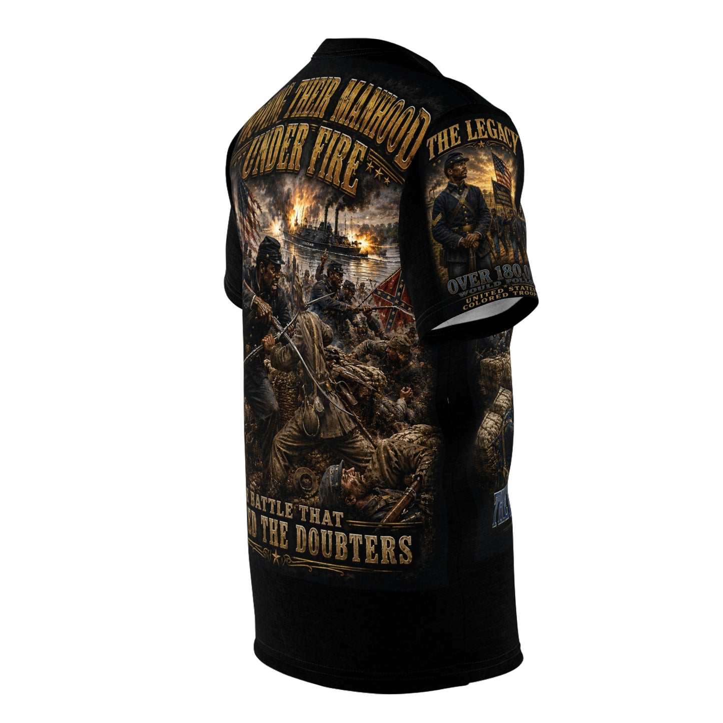 1st Mississippi Infantry (African Descent) - Tribute Tee — Battle of Milliken's Bend (June 7, 1863) - "From Bondage to Battle"