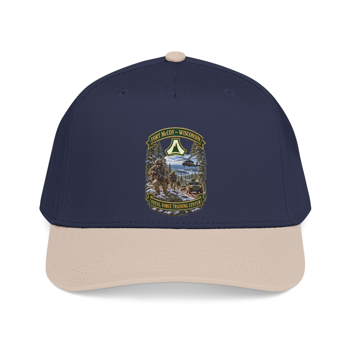 Mid Profile Baseball Cap - Fort McCoy, Wisconsin - DUI - Total Force Training Center - 3D - Enhanced