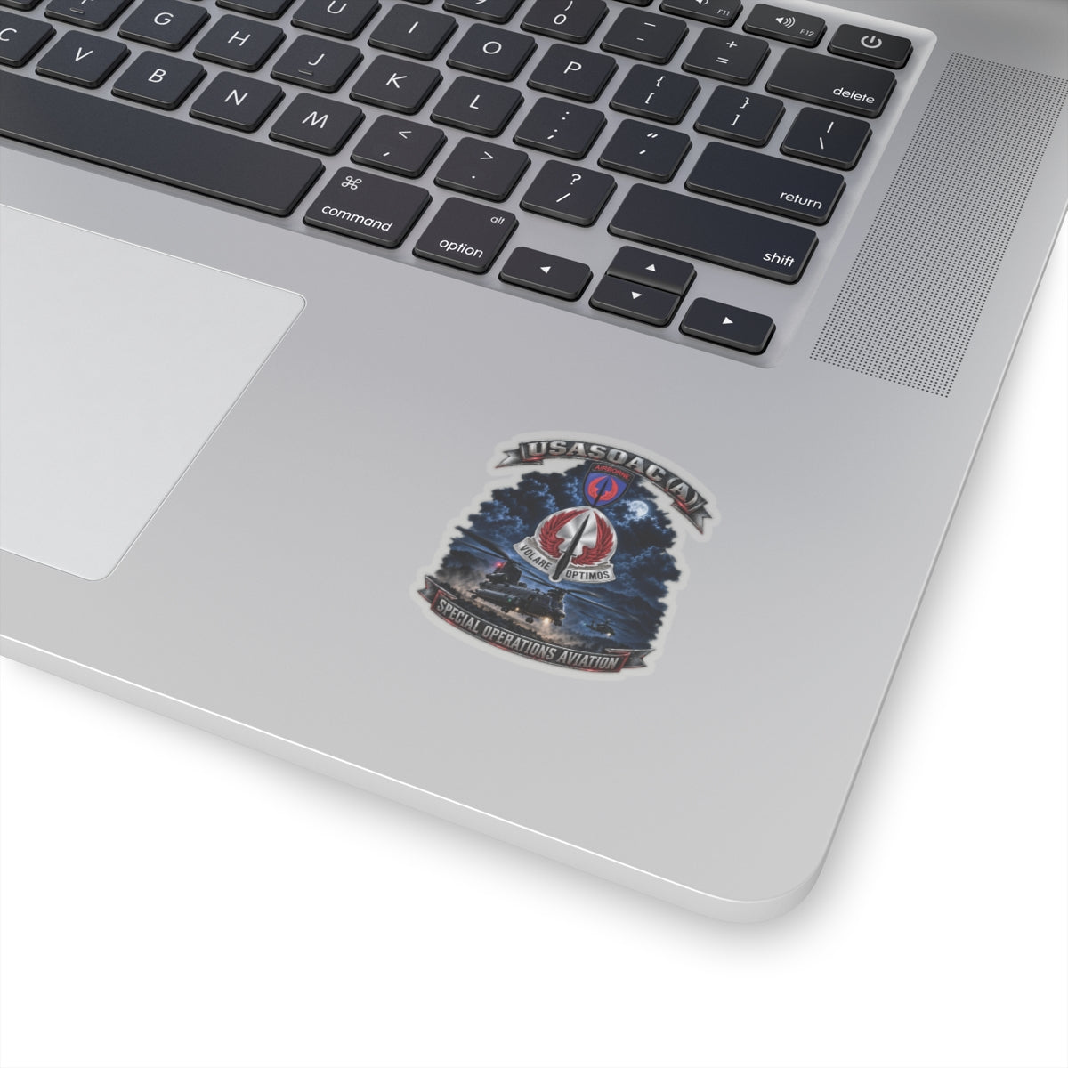 Kiss-Cut Stickers - USA Special Operations Aviation Command (Airborne) - SSI, DUI with Scene - 3D - Enhanced