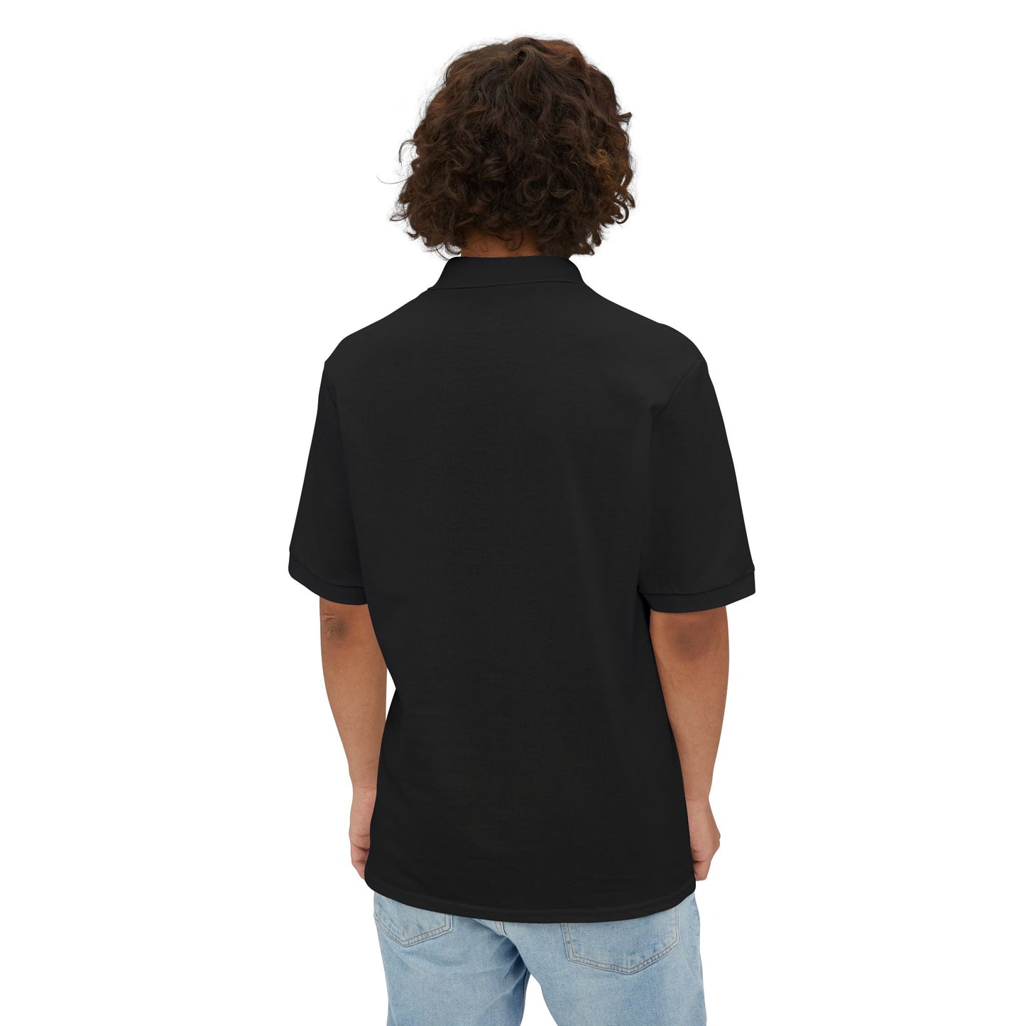 Men's Casual Piqué Polo - Vietnam Helicopter - Front Left Chest