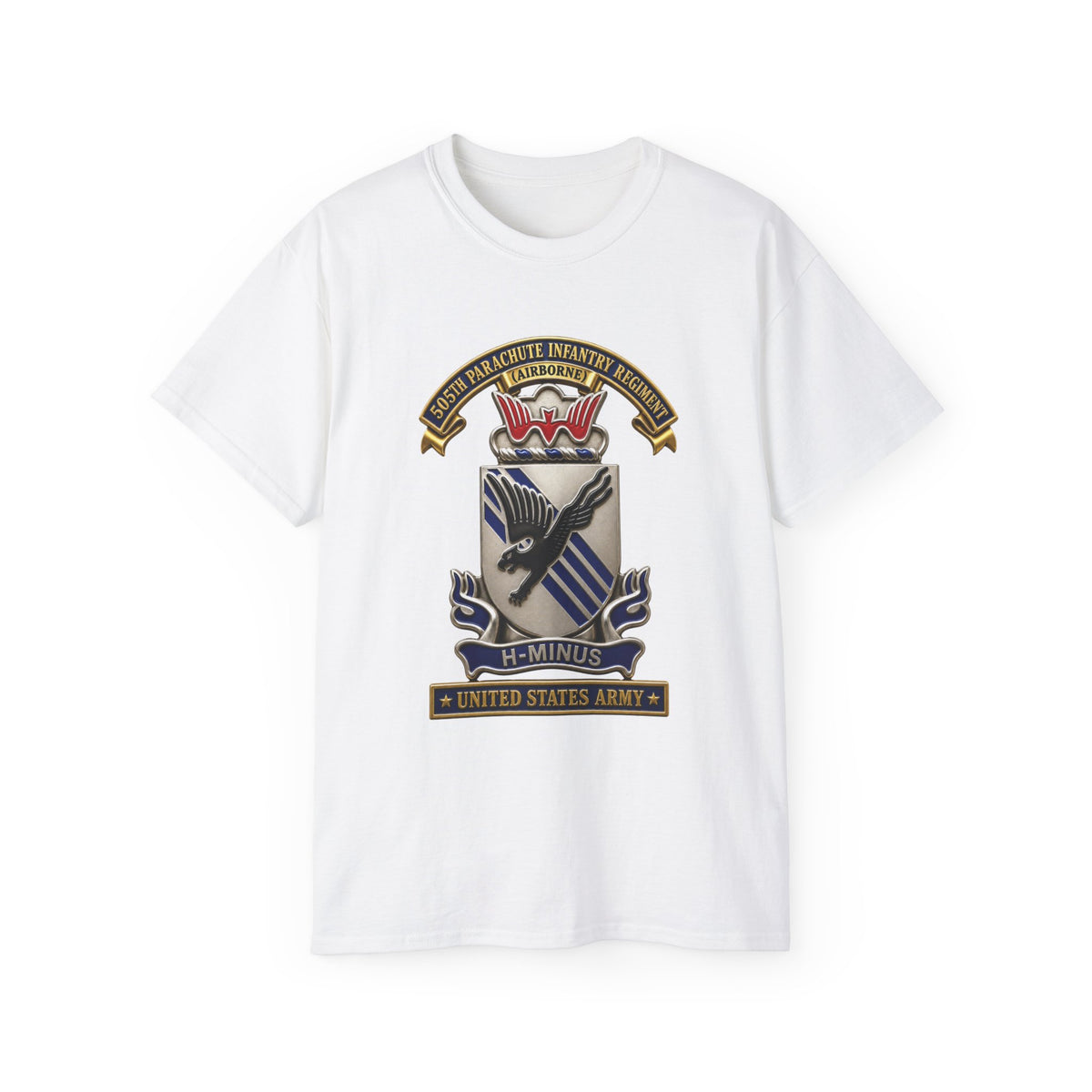Unisex Ultra Cotton Tee - Army - 505th Parachute Infantry Regiment (PIR) - DUI - United States Army - 3D - Enhanced