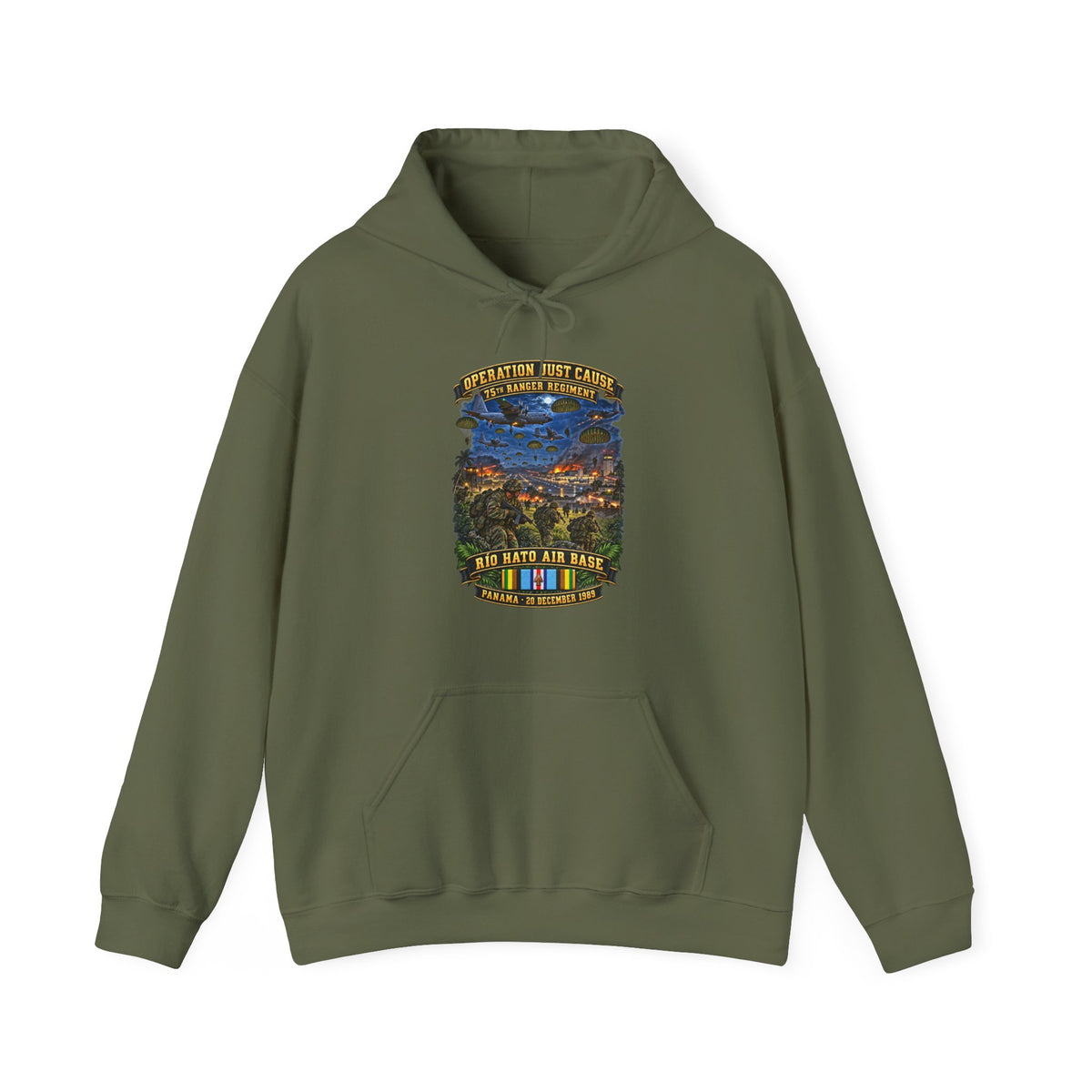 Hoodie — SOF - Operation Just Cause  - Panama Invasion 1989 - 75th Ranger Rgt - Rio Hato Air Base - 3D - Enhanced