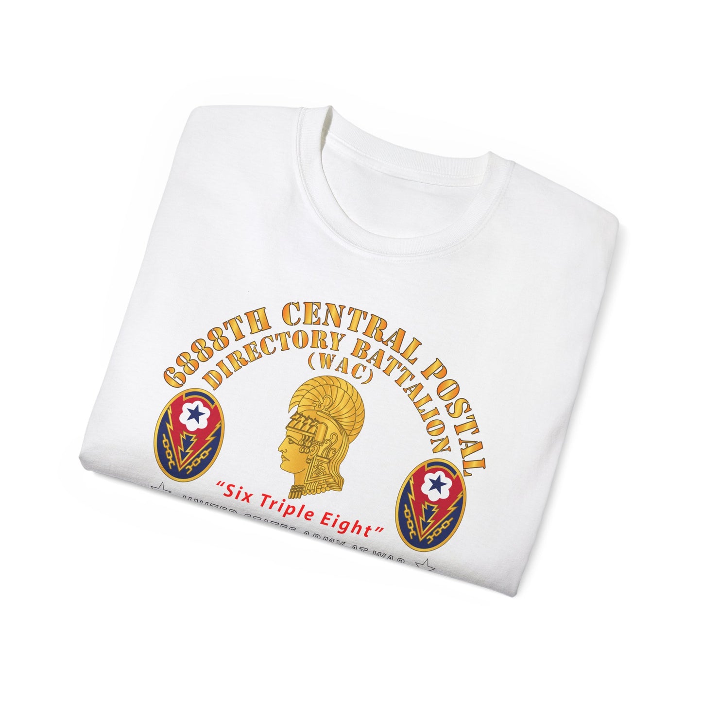 Unisex Ultra Cotton Tee - Army - 6888th Central Postal Directory Battalion - World War II Service Medals