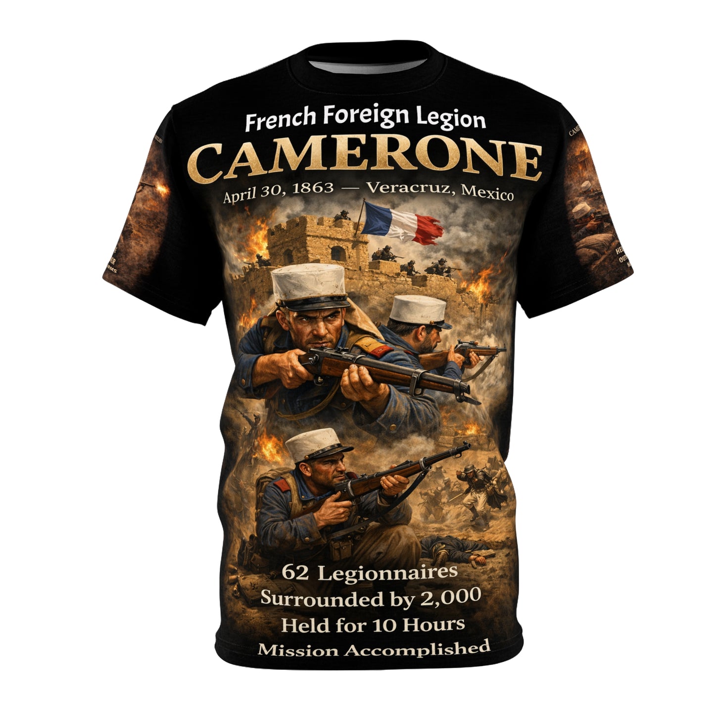 French Foreign Legion Tribute Tee — Battle of Camarón "Last Stand"