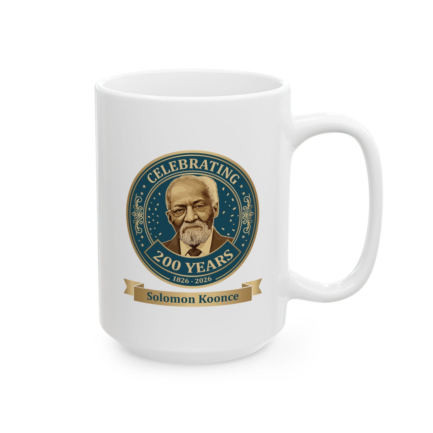 White Ceramic Mug — Solomon Koonce (11oz/15oz)