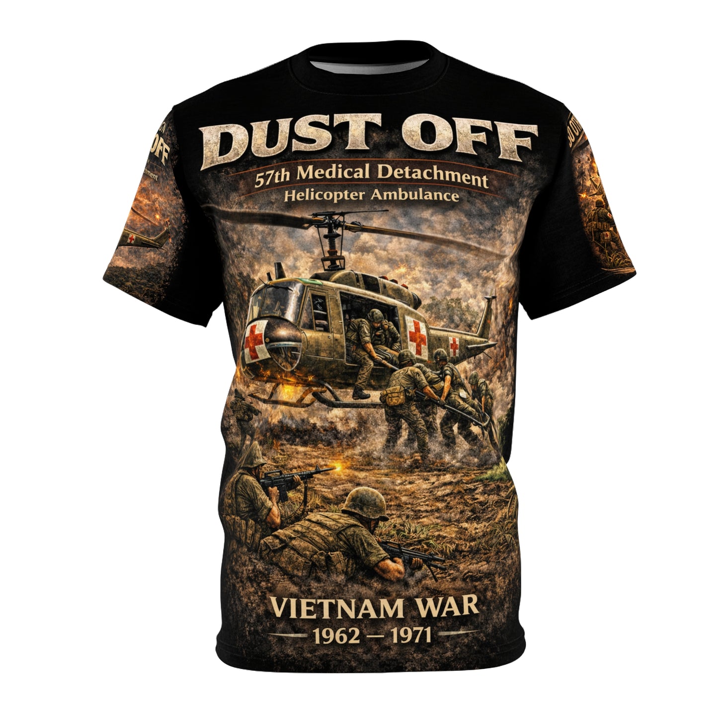 57th Medical Detachment Vietnam Tribute Tee — "The Original Dustoff" - Version 2