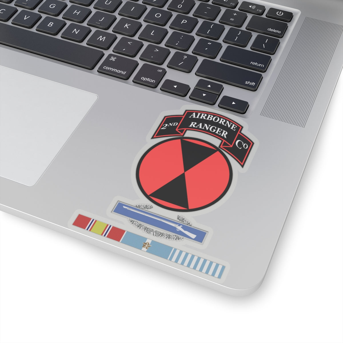 Kiss-Cut Stickers - 2nd Ranger Infantry Co - 7th ID SSI w CIB Korea Svc X 300
