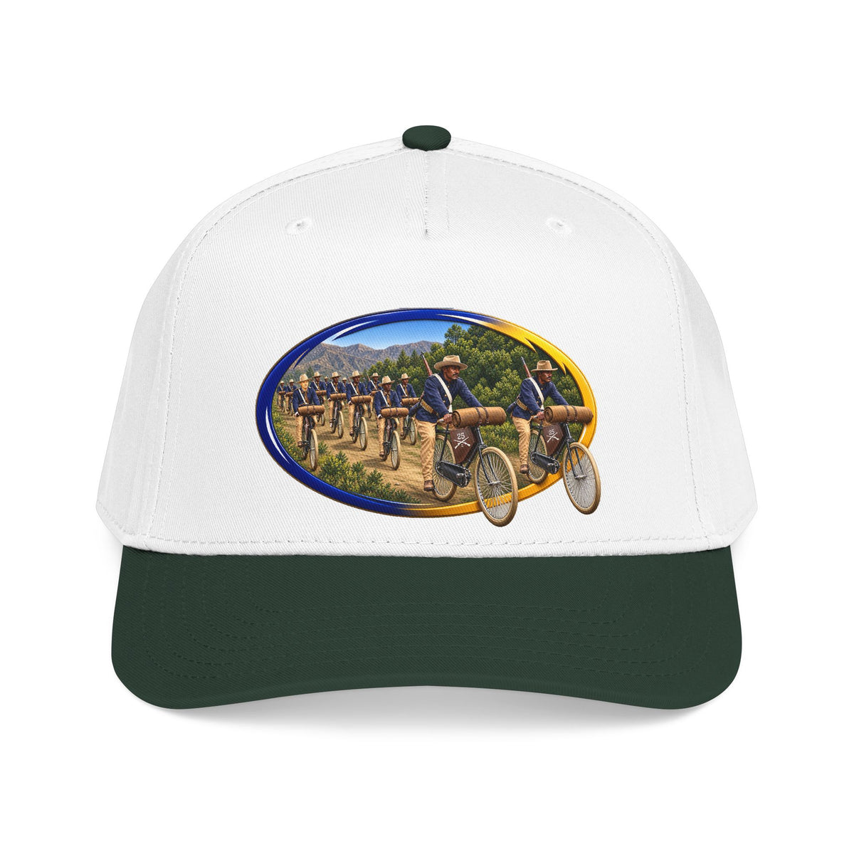 Mid Profile Baseball Cap - CIrcle Riders - 3D - Enhanced