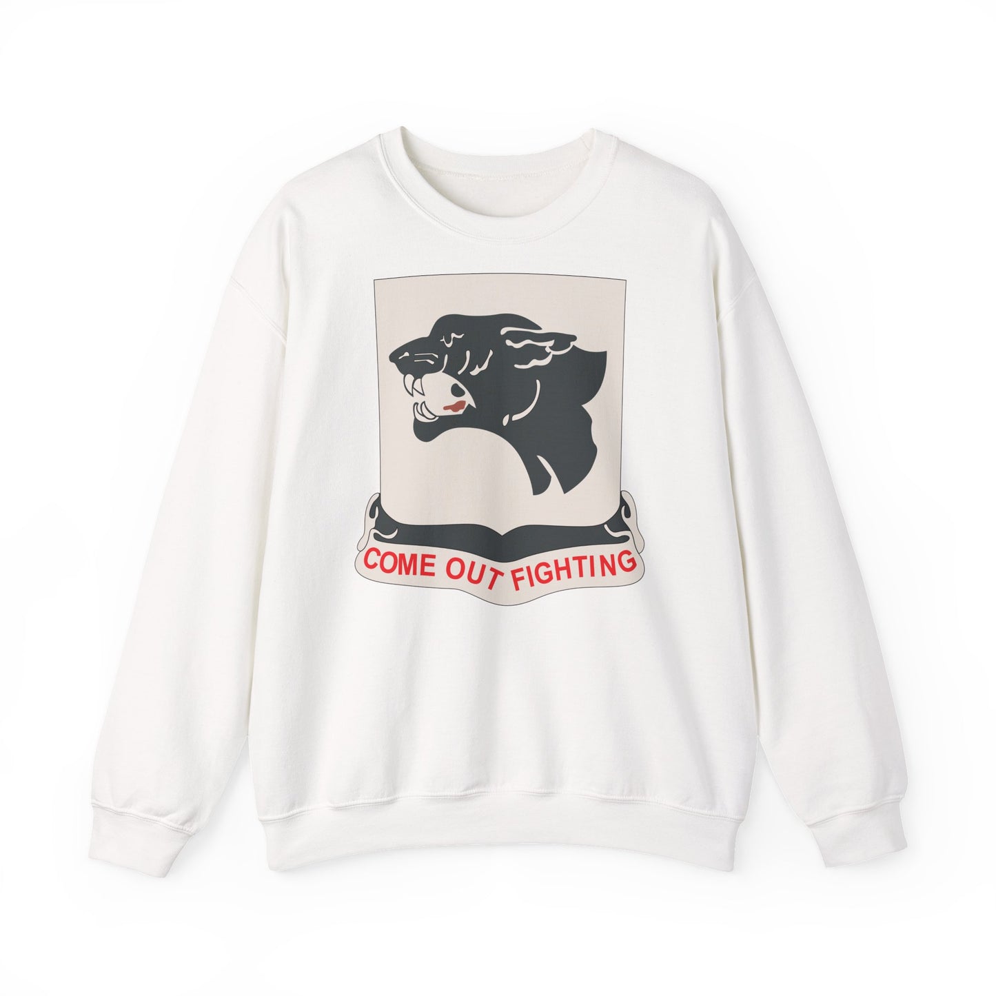Crewneck Sweatshirt - Army - 761st Tank Battalion - Black Panthers wo Txt