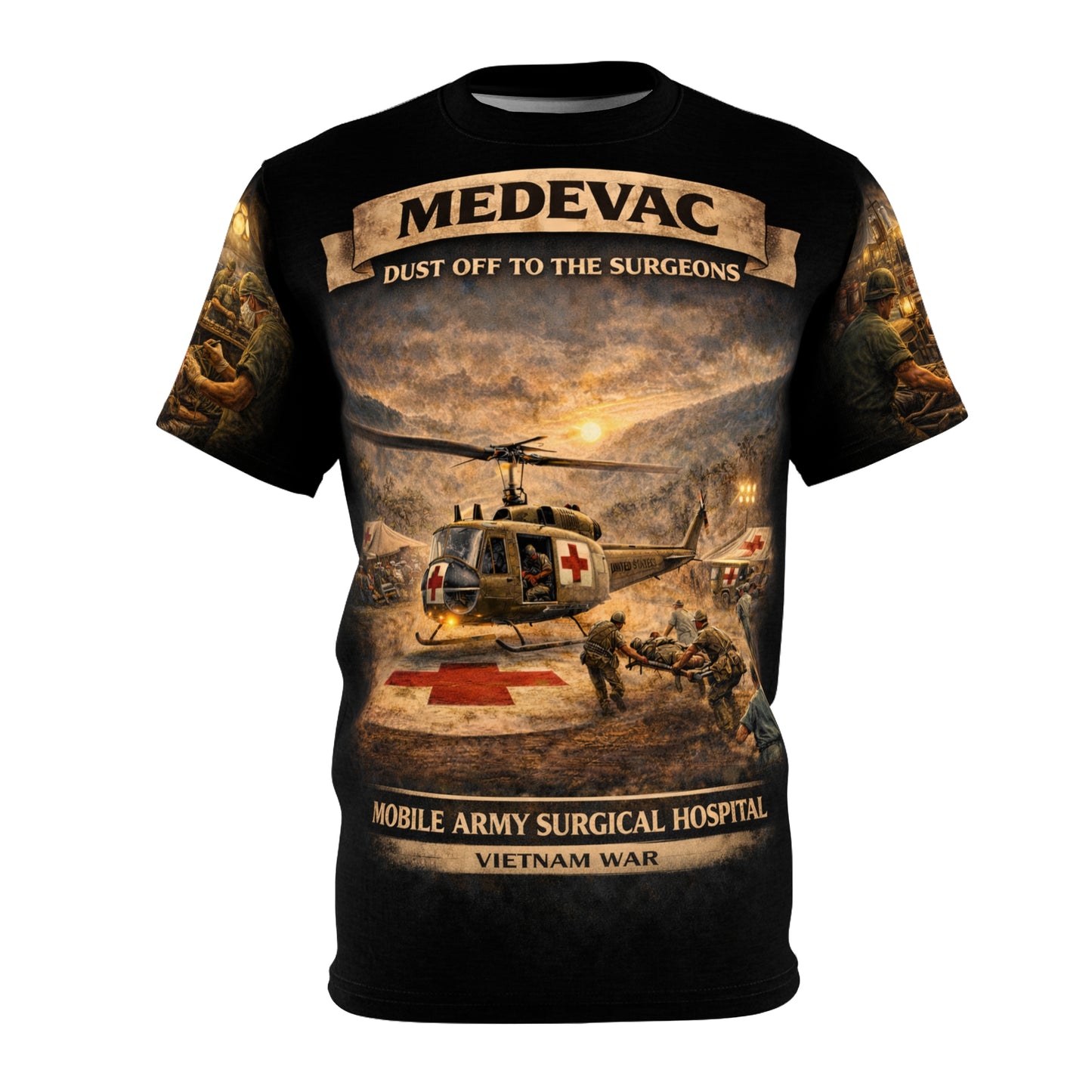 MASH Mobile Army Surgical Hospital Tribute Tee — Vietnam Veteran Memorial Shirt