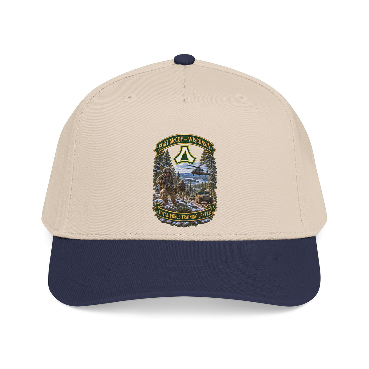 Mid Profile Baseball Cap - Fort McCoy, Wisconsin - DUI - Total Force Training Center - 3D - Enhanced