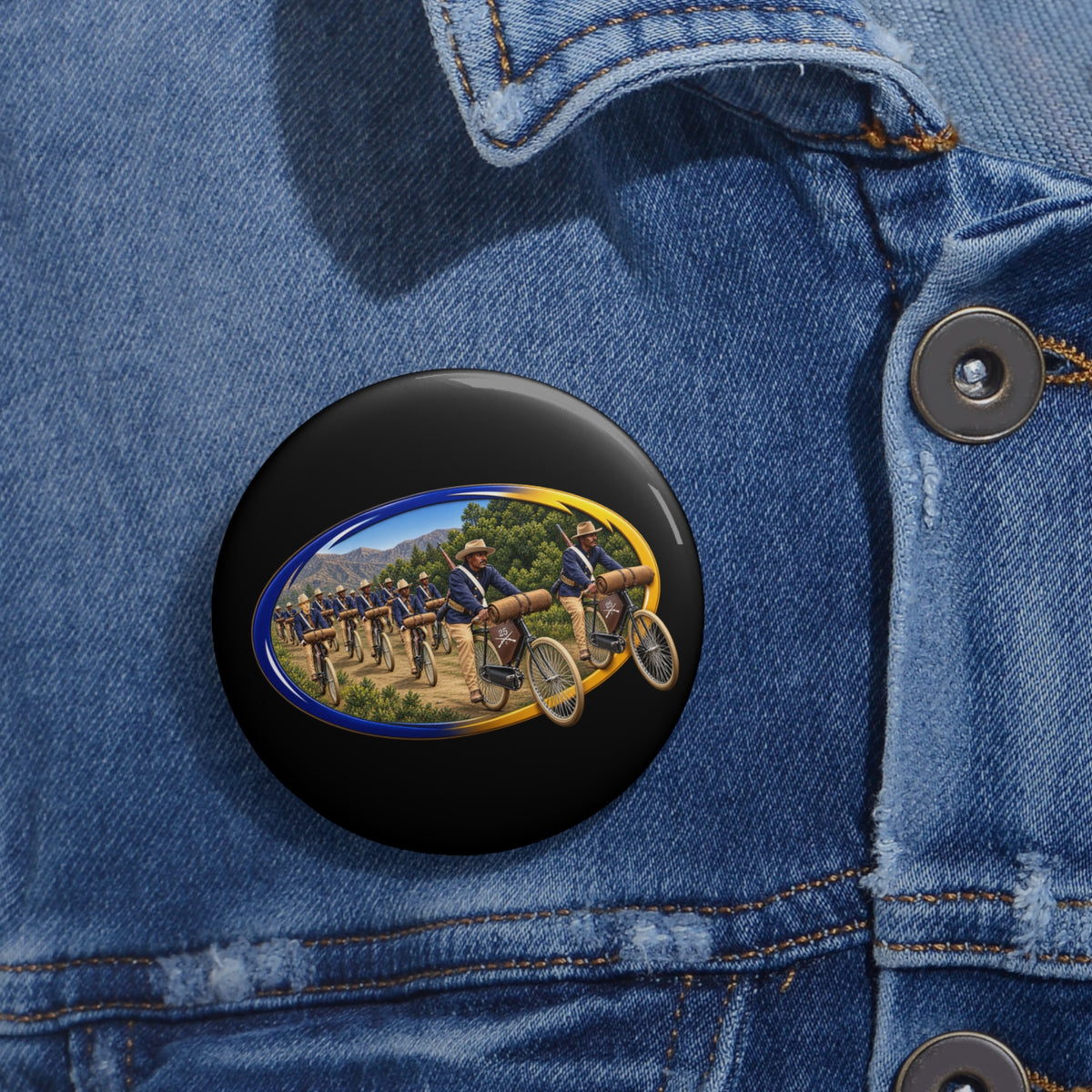 Custom Pin Buttons - CIrcle Riders - 3D - Enhanced