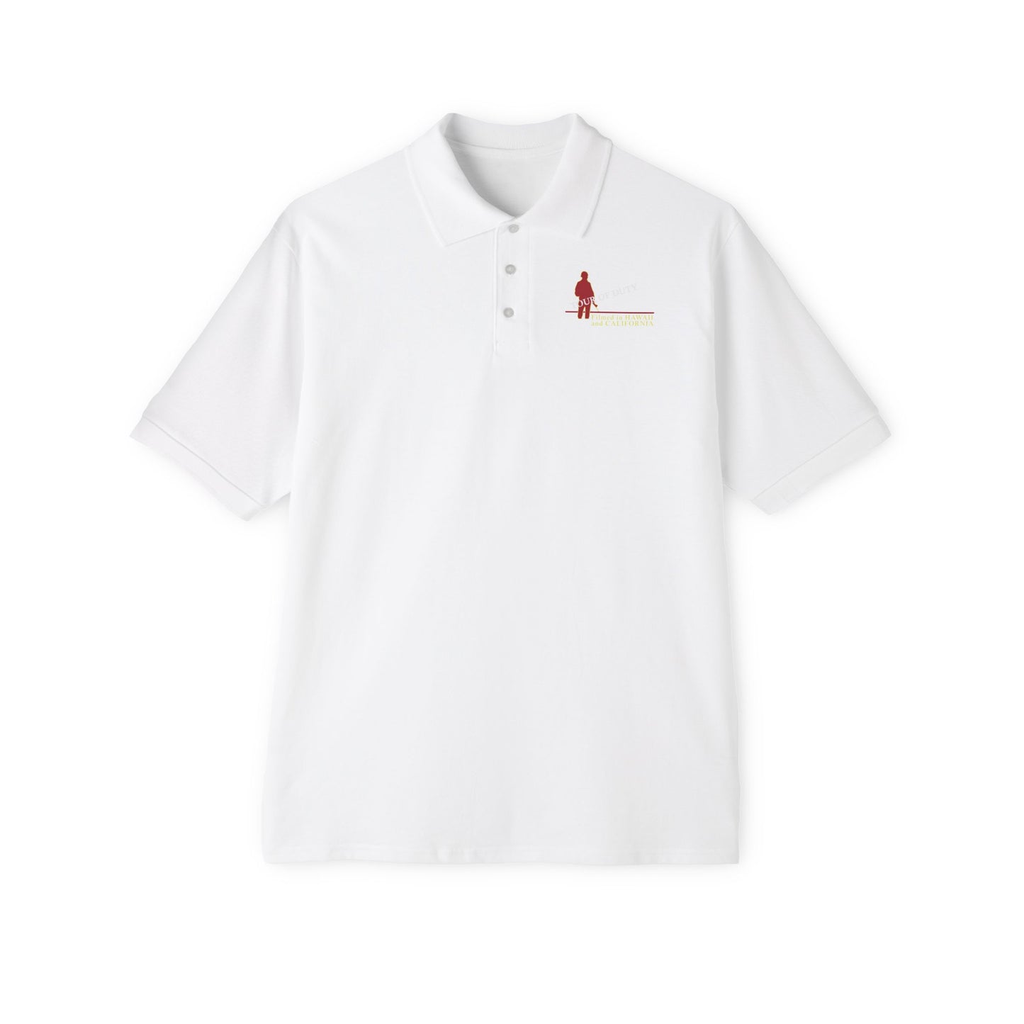 Men's Casual Piqué Polo - Tour Of Duty