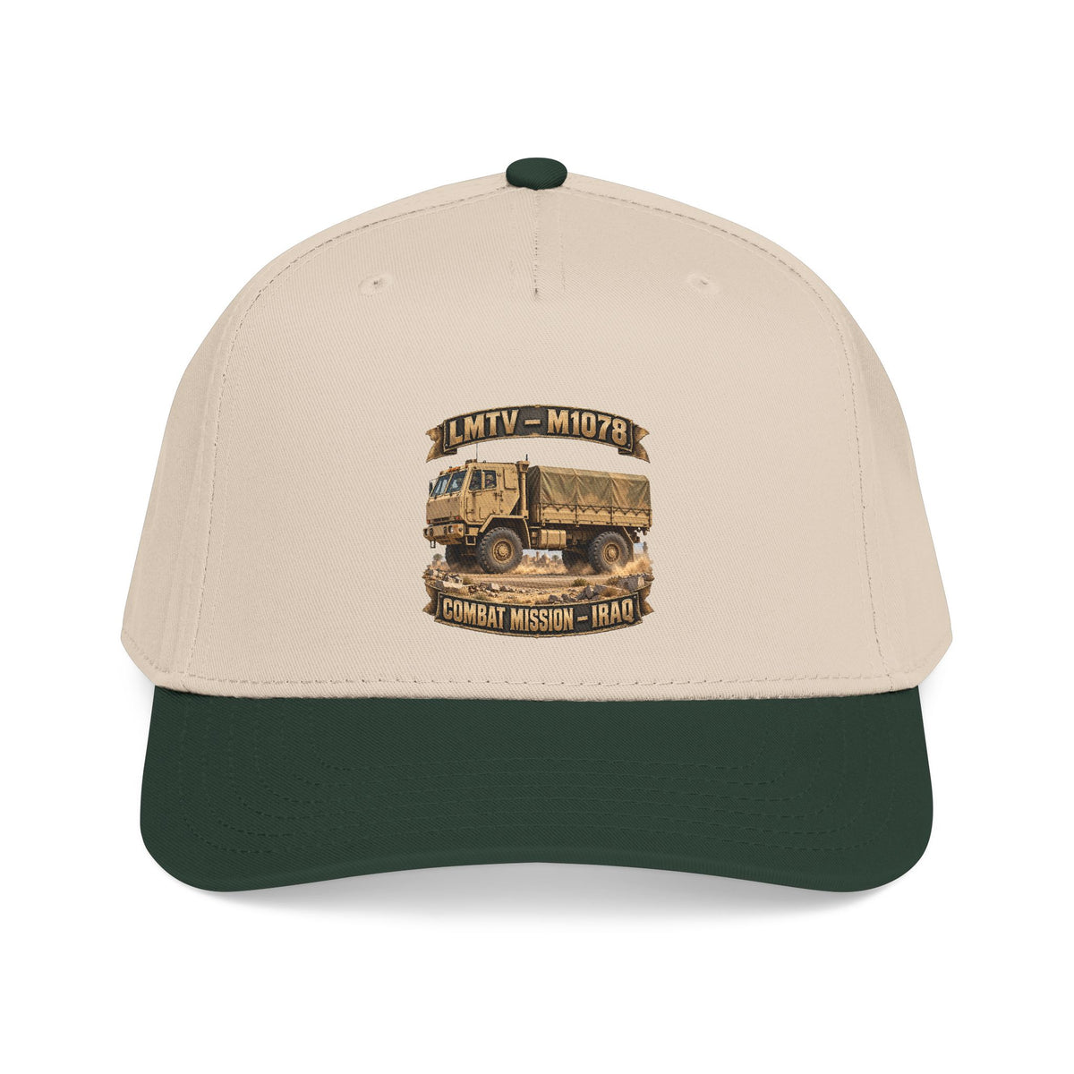 Mid Profile Baseball Cap - Army - LMTV - 1078 - Combat Mission - Iraq - 3D - Enhanced