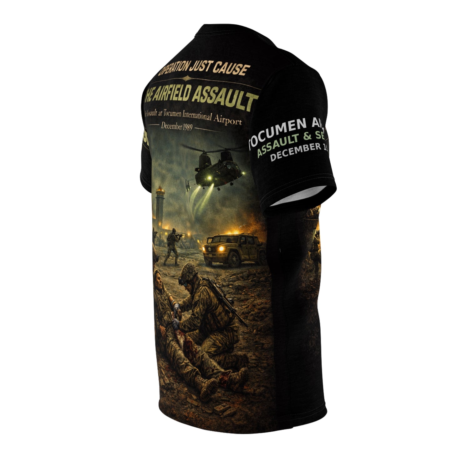 Operation Just Cause Veterans Tribute Tee — "Air Field Assault: The Taking of Tocumen"