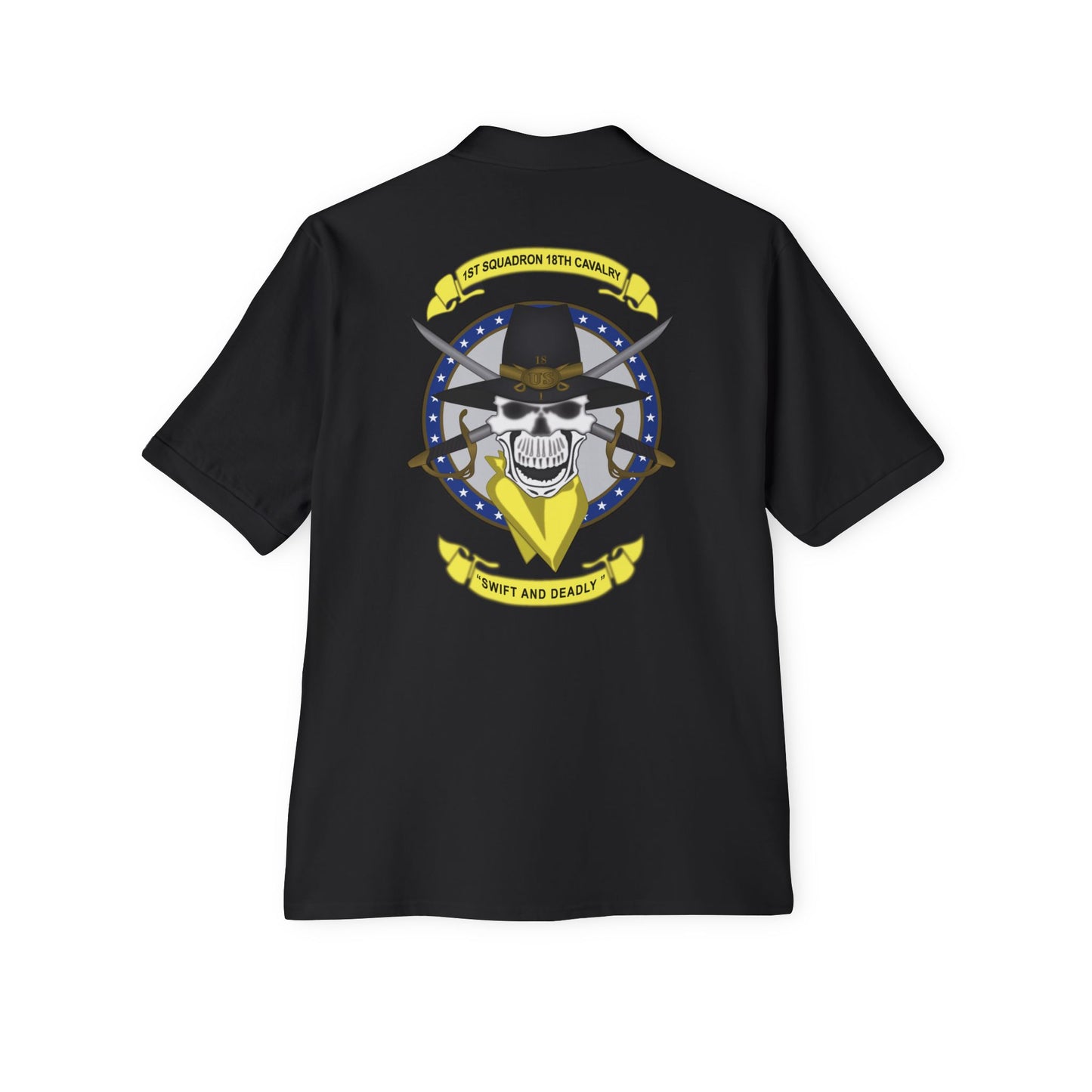 Men's Casual Piqué Polo - 1st Squadron, 18th Cavalry X 300