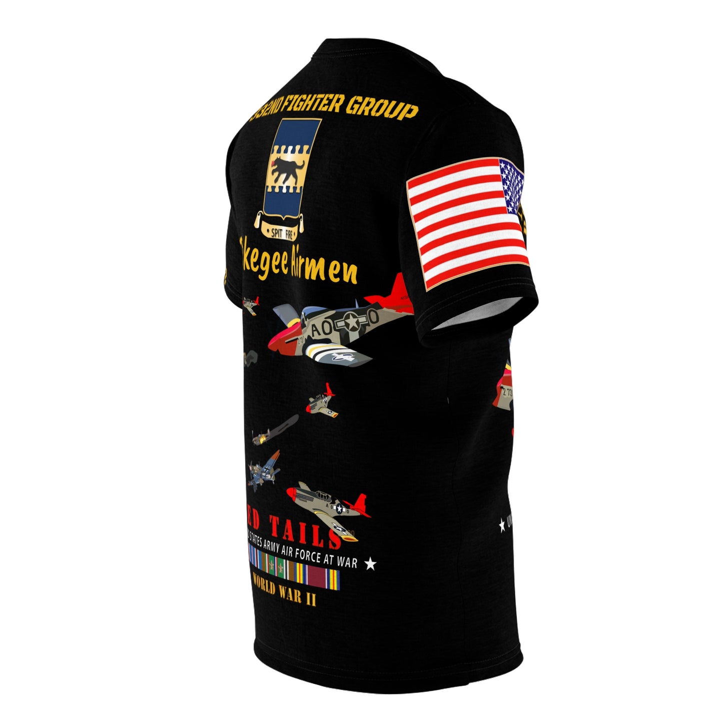AOP - Army Air Corps - 332nd Fighter Group - Red Tails - Protect Force with WWII Service Ribbons and At War