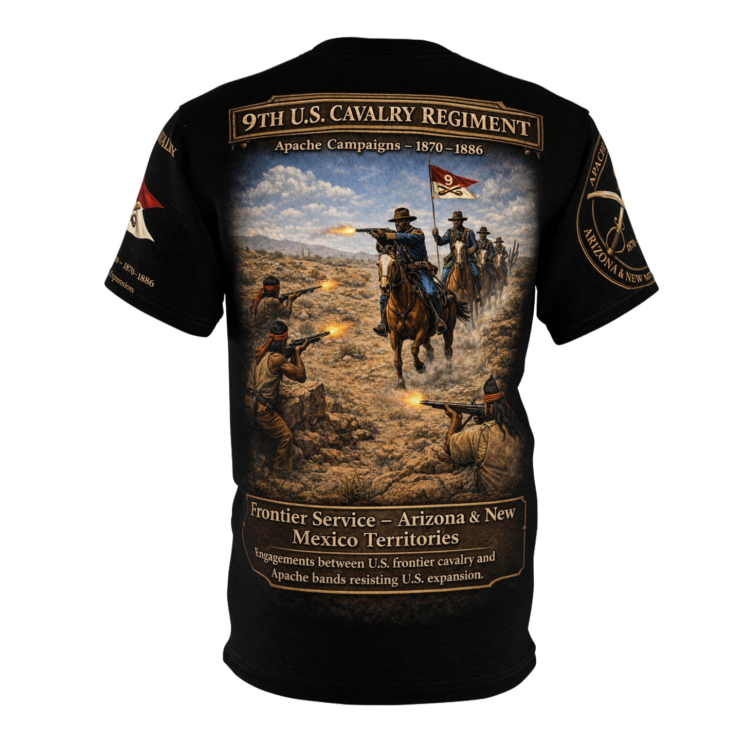Buffalo Soldiers 9th Cavalry Tribute Tee — Apache Campaign