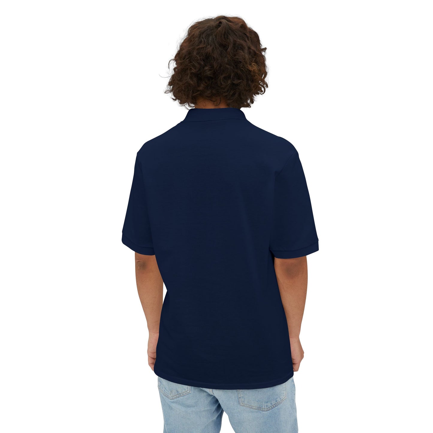 Men's Casual Piqué Polo - Vietnam Helicopter - Front Left Chest