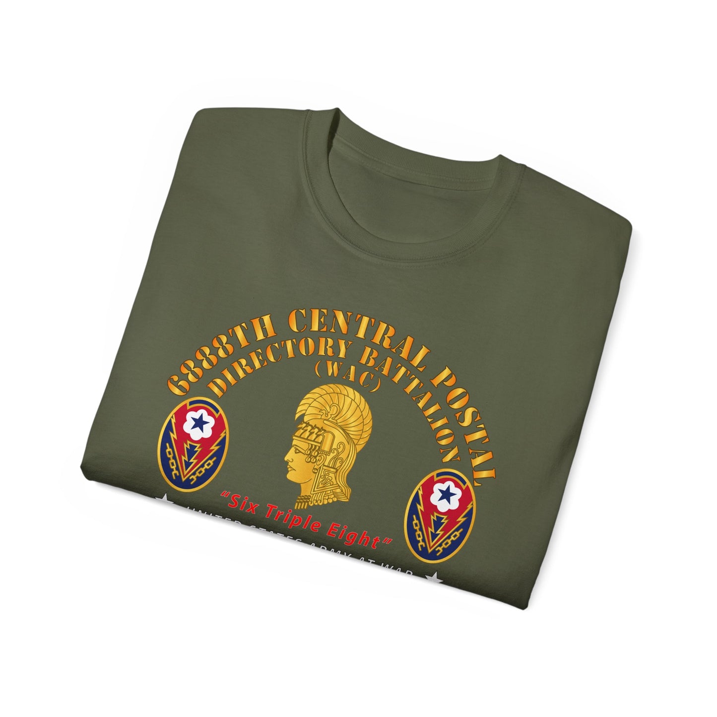 Unisex Ultra Cotton Tee - Army - 6888th Central Postal Directory Battalion - World War II Service Medals
