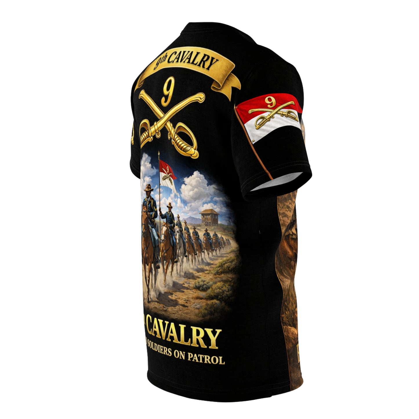 9th Cavalry Regiment Tribute Tee — On Patrol