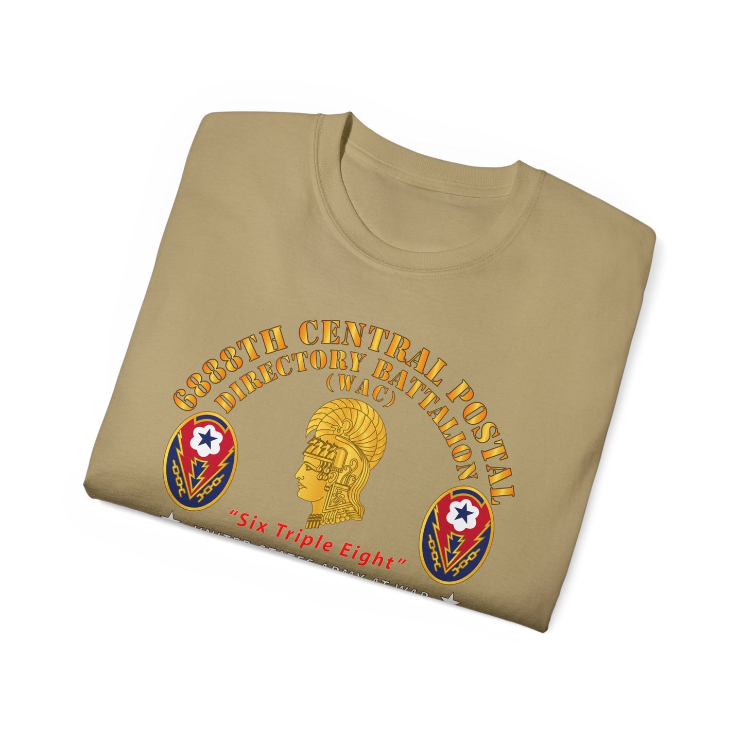 Unisex Ultra Cotton Tee - Army - 6888th Central Postal Directory Battalion - World War II Service Medals