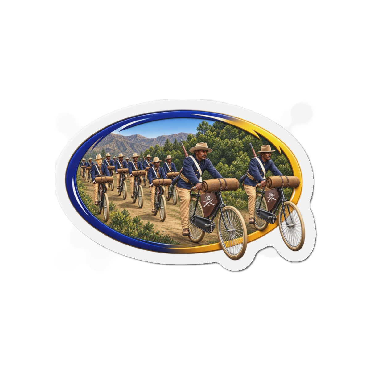 Die-Cut Magnets — CIrcle Riders - 3D - Enhanced