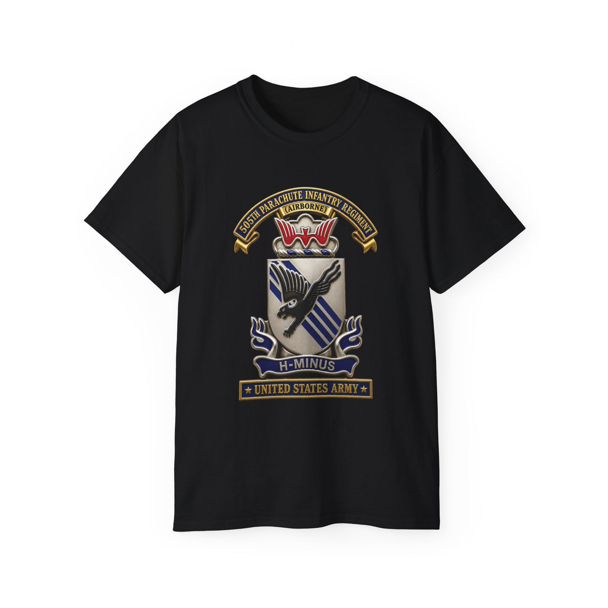 Unisex Ultra Cotton Tee - Army - 505th Parachute Infantry Regiment (PIR) - DUI - United States Army - 3D - Enhanced
