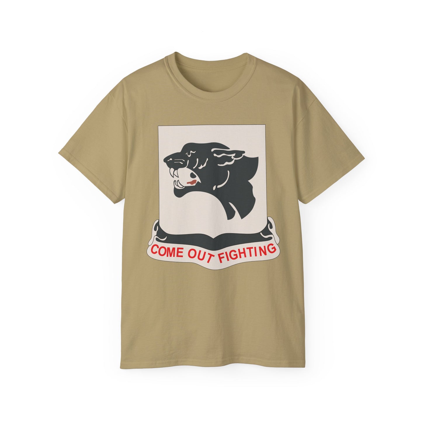 Unisex Ultra Cotton Tee - Army - 761st Tank Battalion - Black Panthers wo Txt