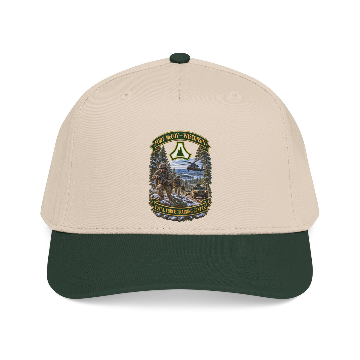 Mid Profile Baseball Cap - Fort McCoy, Wisconsin - DUI - Total Force Training Center - 3D - Enhanced