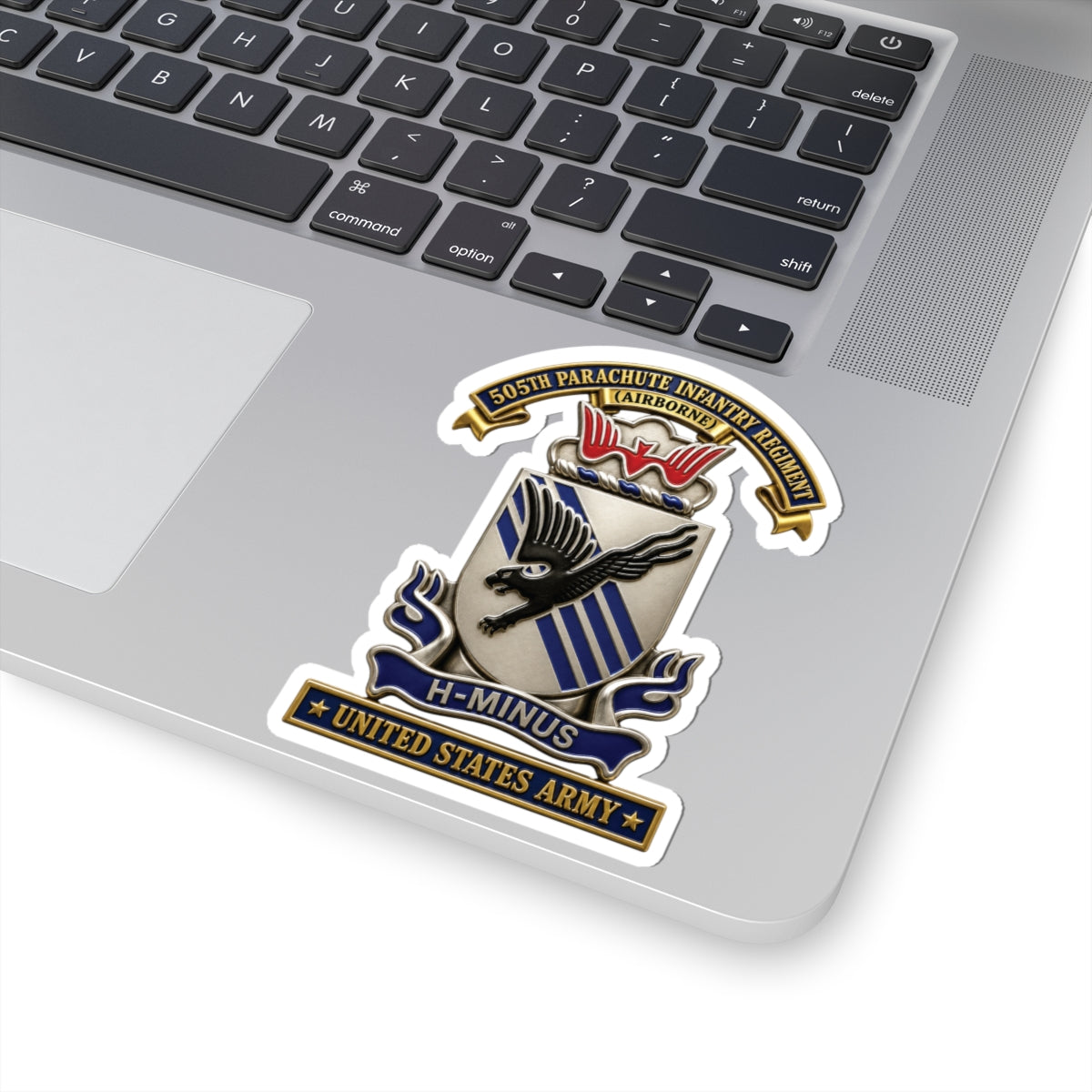 Kiss-Cut Stickers - Army - 505th Parachute Infantry Regiment (PIR) - DUI - United States Army - 3D - Enhanced