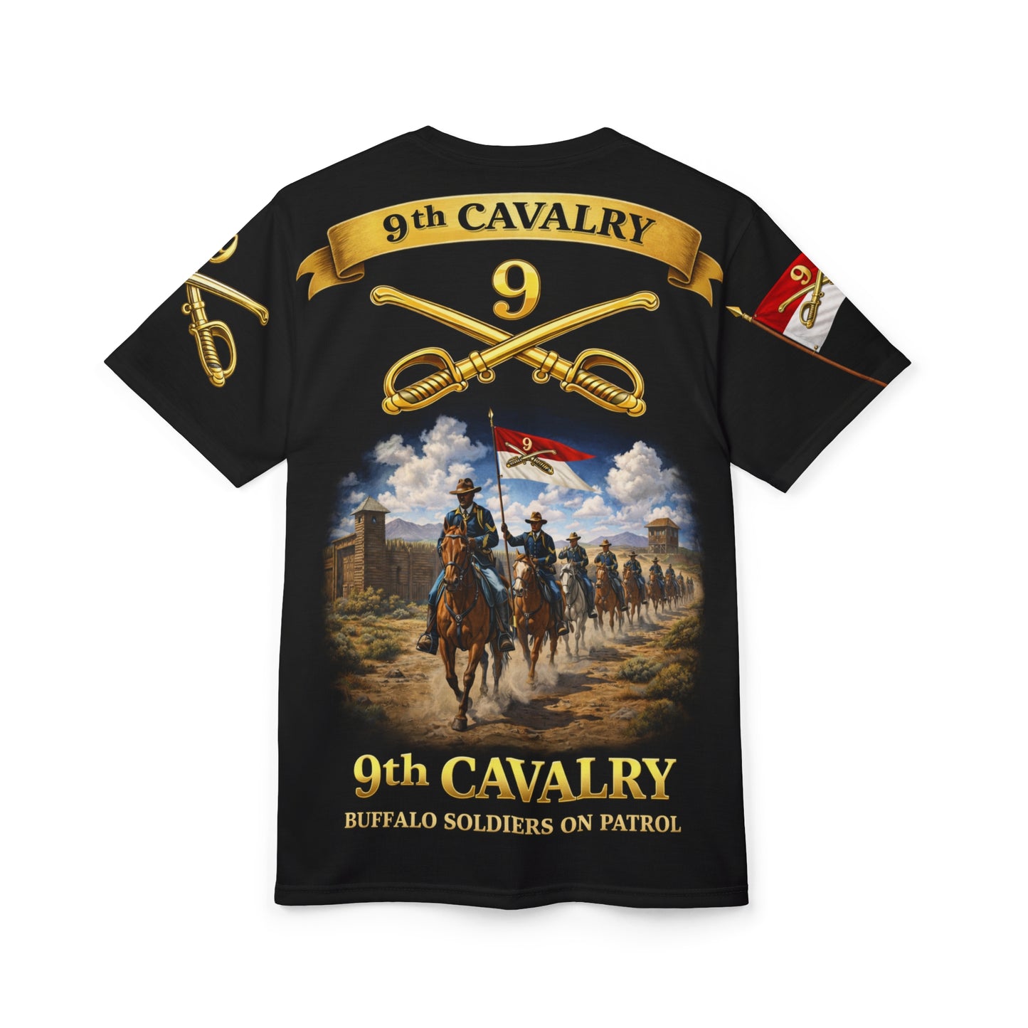 9th Cavalry Regiment Tribute Tee — On Patrol