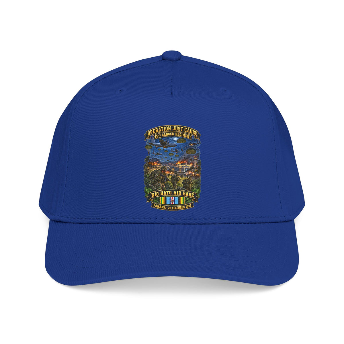 Mid Profile Baseball Cap - SOF - Operation Just Cause  - Panama Invasion 1989 - 75th Ranger Rgt - Rio Hato Air Base - 3D - Enhanced