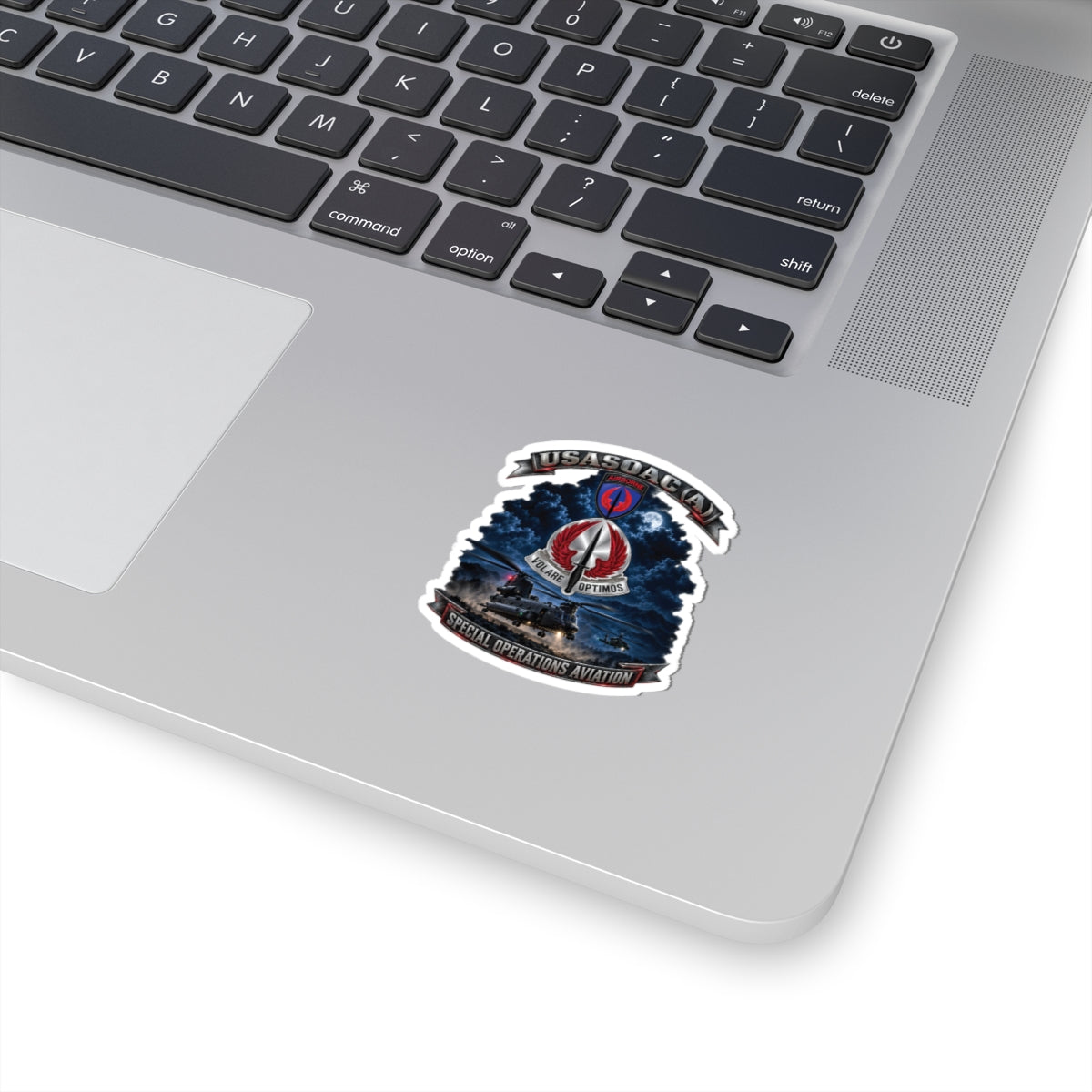 Kiss-Cut Stickers - USA Special Operations Aviation Command (Airborne) - SSI, DUI with Scene - 3D - Enhanced
