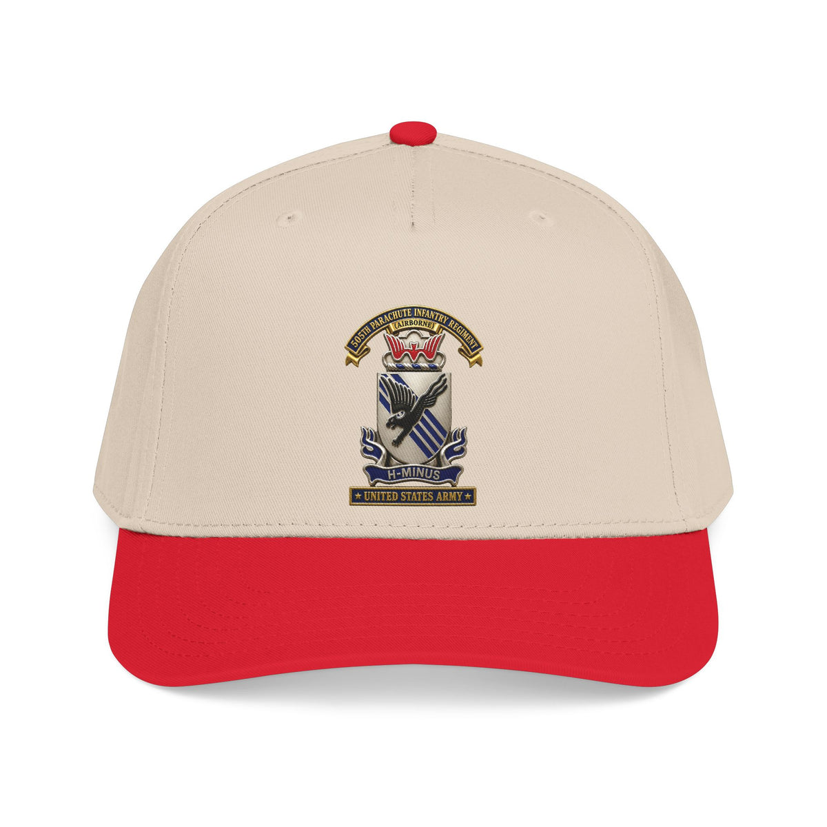 Mid Profile Baseball Cap - Army - 505th Parachute Infantry Regiment (PIR) - DUI - United States Army - 3D - Enhanced