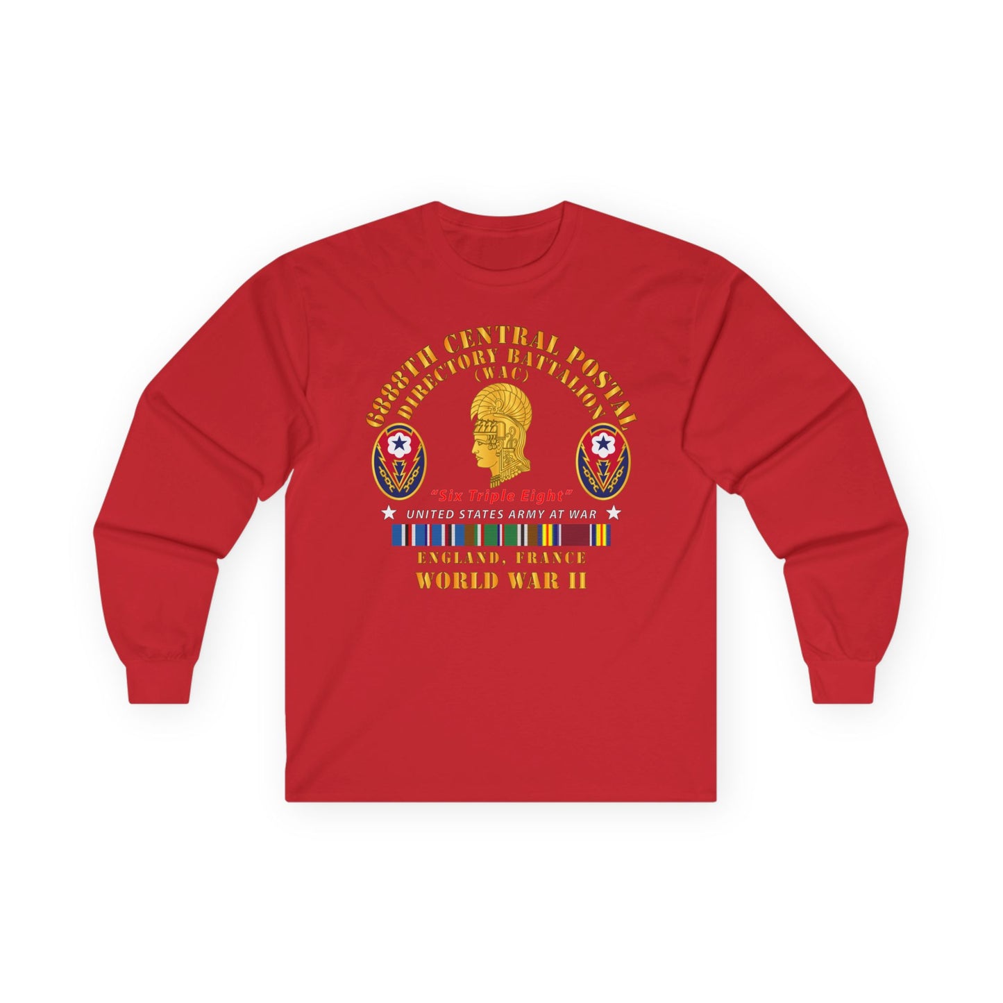 Long Sleeve Tee - Army - 6888th Central Postal Directory Battalion - WWII w EU SVC