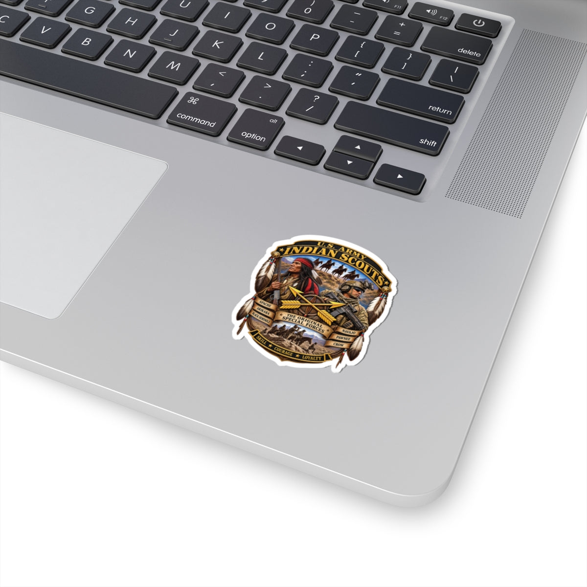 Kiss-Cut Stickers - United States Indian Scouts (USS) - Original Special Forces - 3D - Enhanced