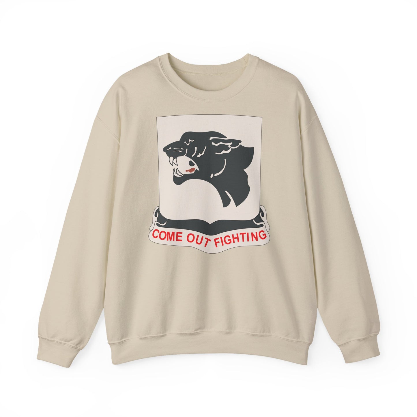 Crewneck Sweatshirt - Army - 761st Tank Battalion - Black Panthers wo Txt