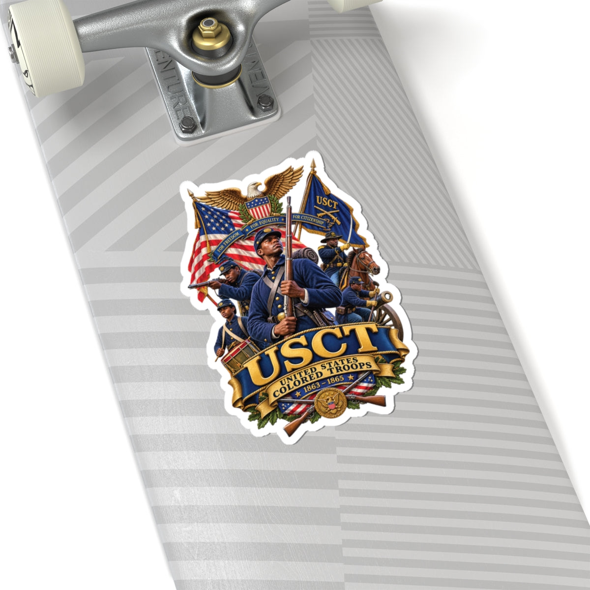 Kiss-Cut Stickers - United States Colored Troops (USCT) - Civil War - 3D - Enhanced