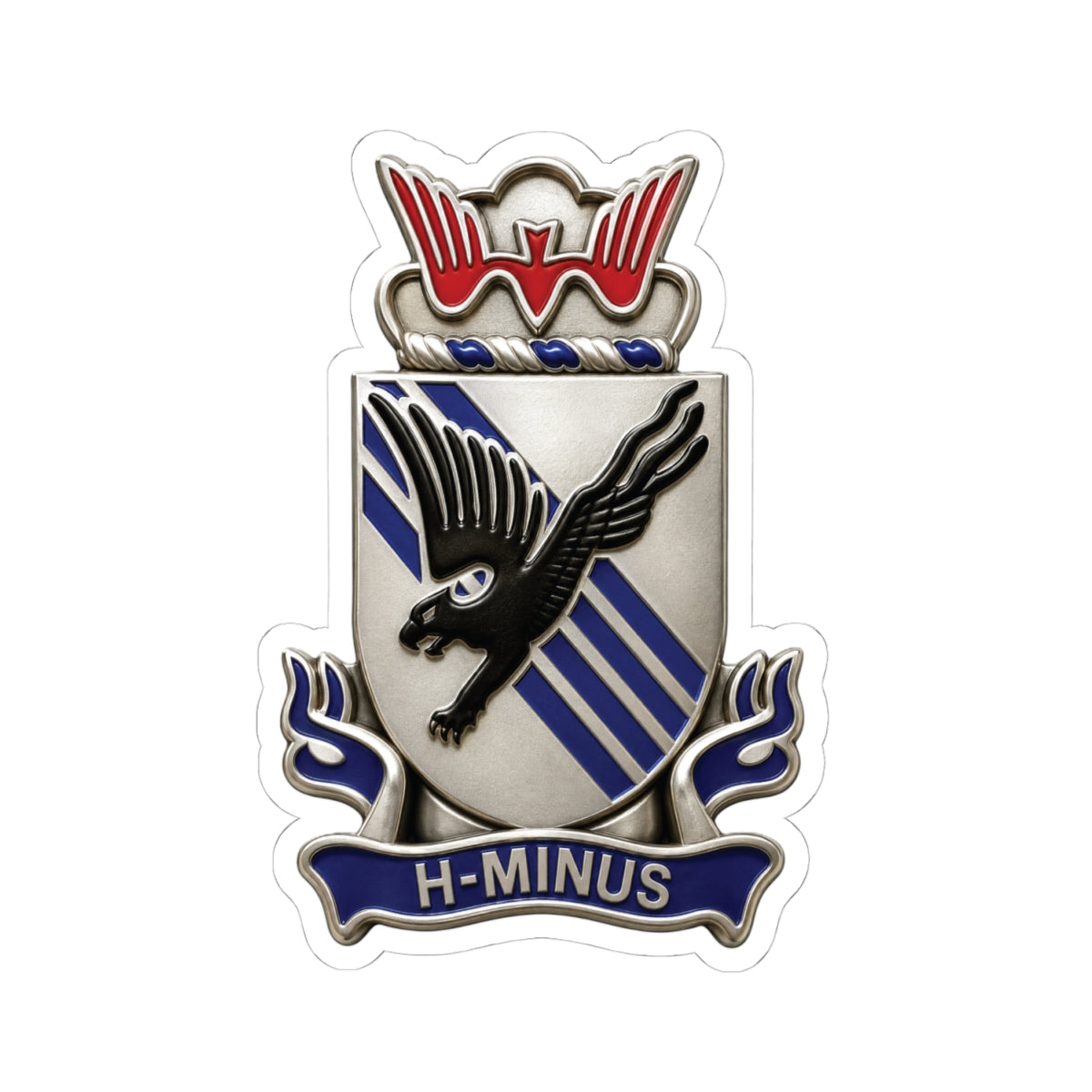Kiss-Cut Stickers - Army - 505th Parachute Infantry Regiment (PIR) - DUI - 3D - Enhanced