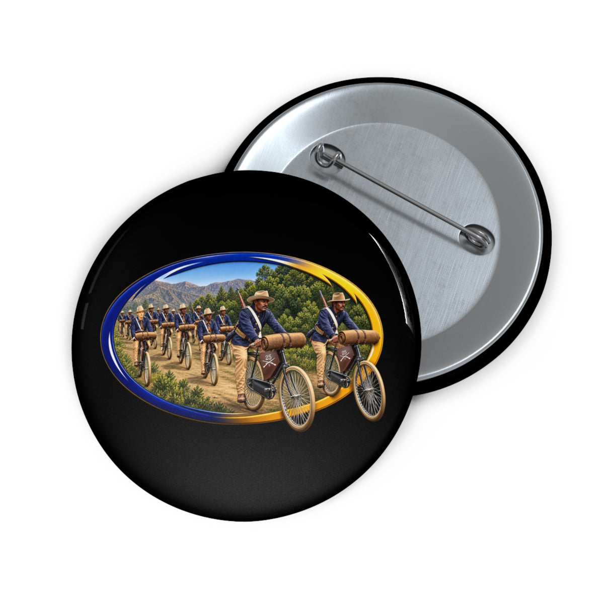 Custom Pin Buttons - CIrcle Riders - 3D - Enhanced