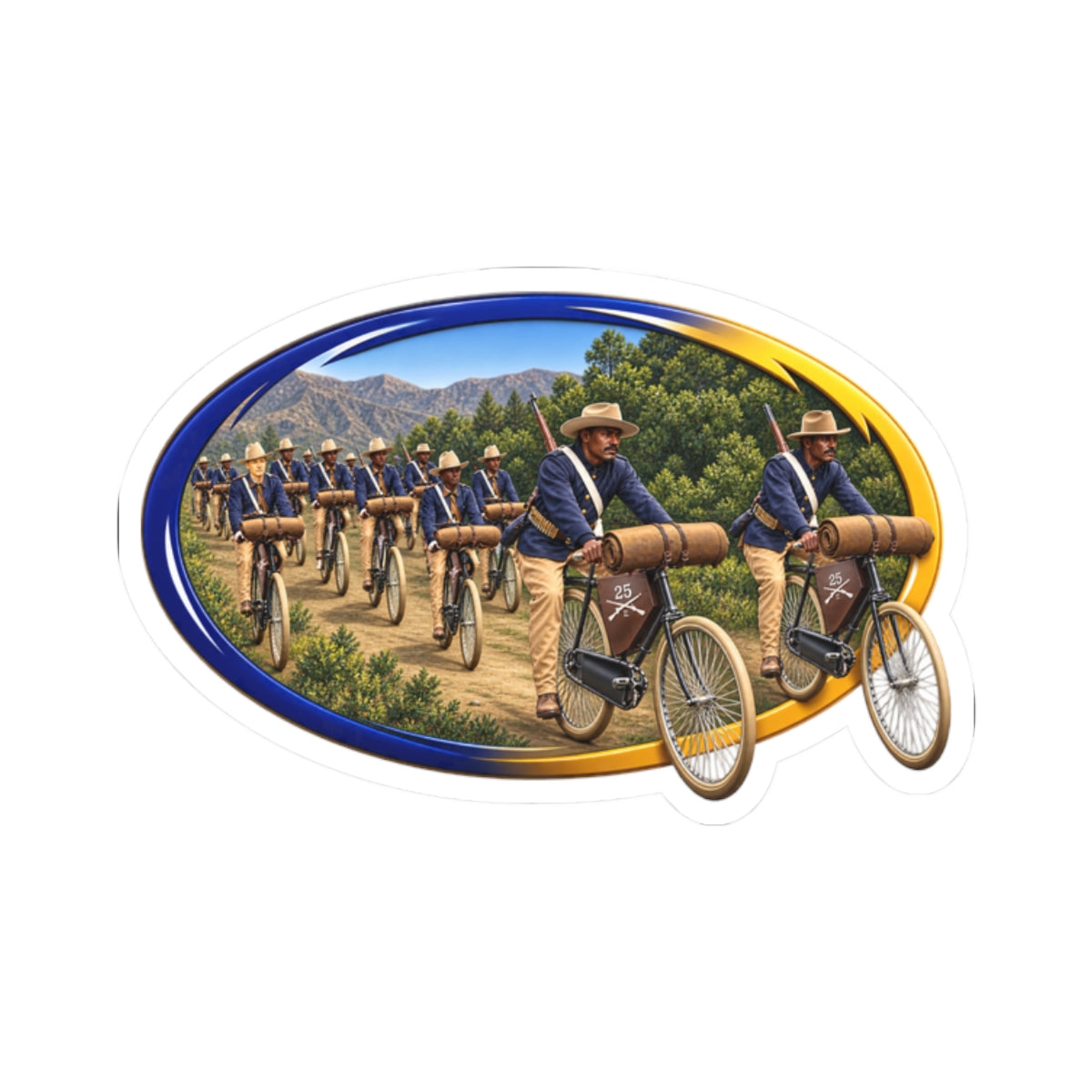 Kiss-Cut Stickers - CIrcle Riders - 3D - Enhanced