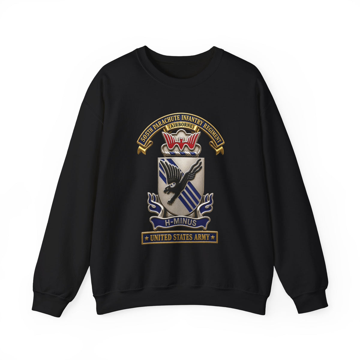 Crewneck Sweatshirt - Army - 505th Parachute Infantry Regiment (PIR) - DUI - United States Army - 3D - Enhanced