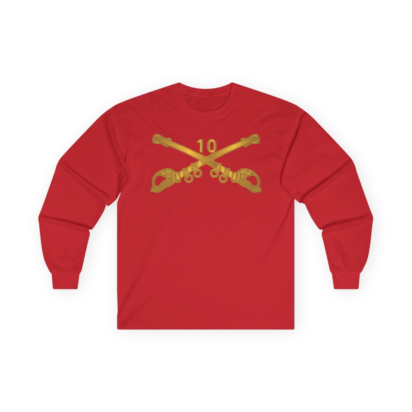 Long Sleeve Tee - Army - 10th Cavalry Branch wo Txt