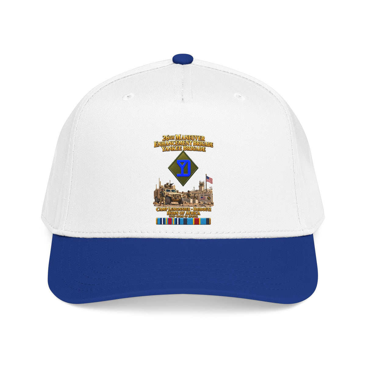 Mid Profile Baseball Cap - Army- 26th Maneuver Enhancement Brigade - Camp Lemonnier, Djibouti - Horn of Africa - CJTF - HOA - 3D - Enhanced