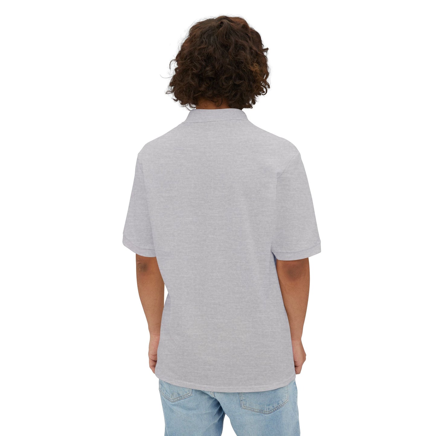 Men's Casual Piqué Polo - Vietnam Helicopter - Front Left Chest