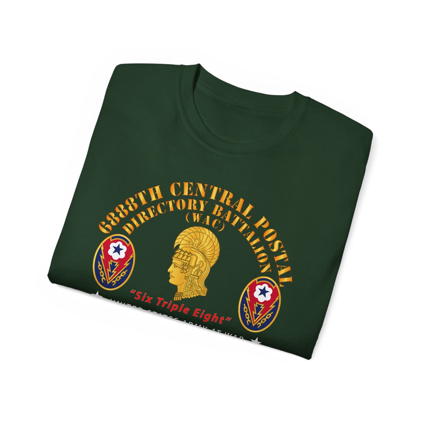 Unisex Ultra Cotton Tee - Army - 6888th Central Postal Directory Battalion - World War II Service Medals