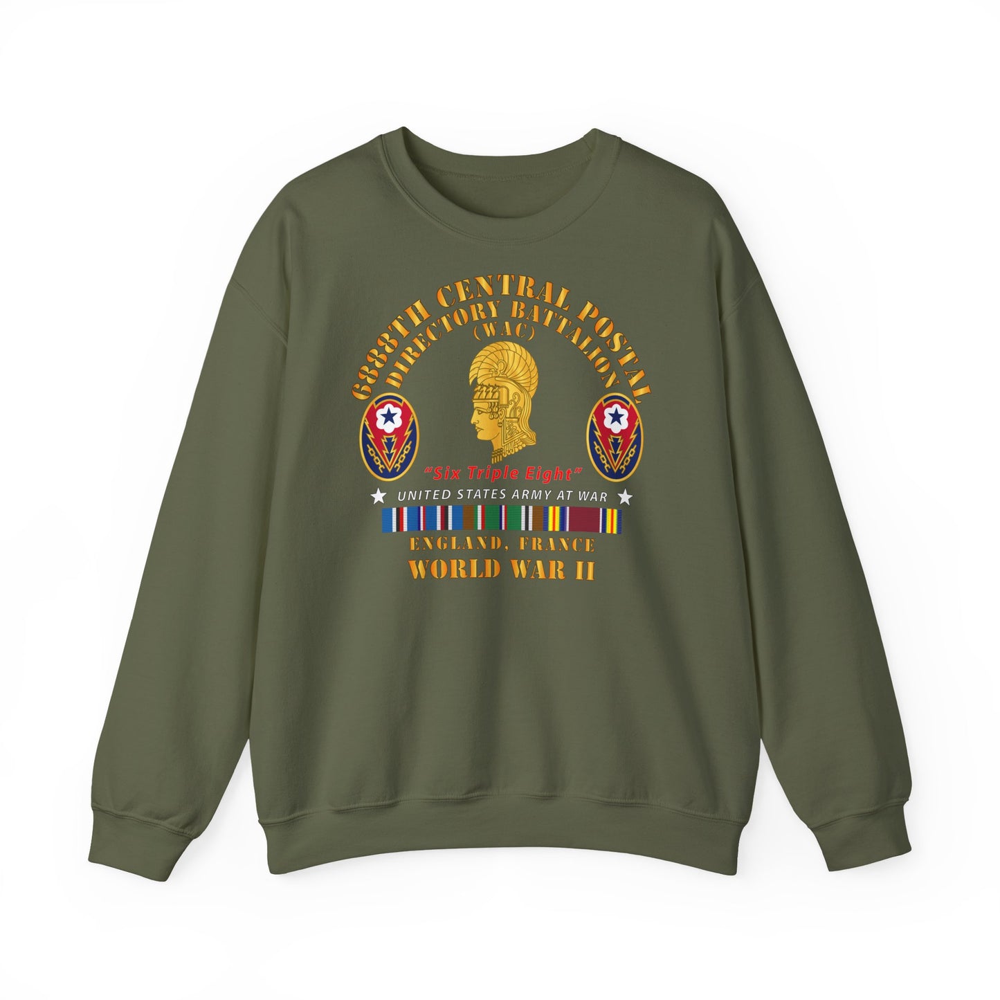 Crewneck Sweatshirt - Army - 6888th Central Postal Directory Battalion - WWII w EU SVC