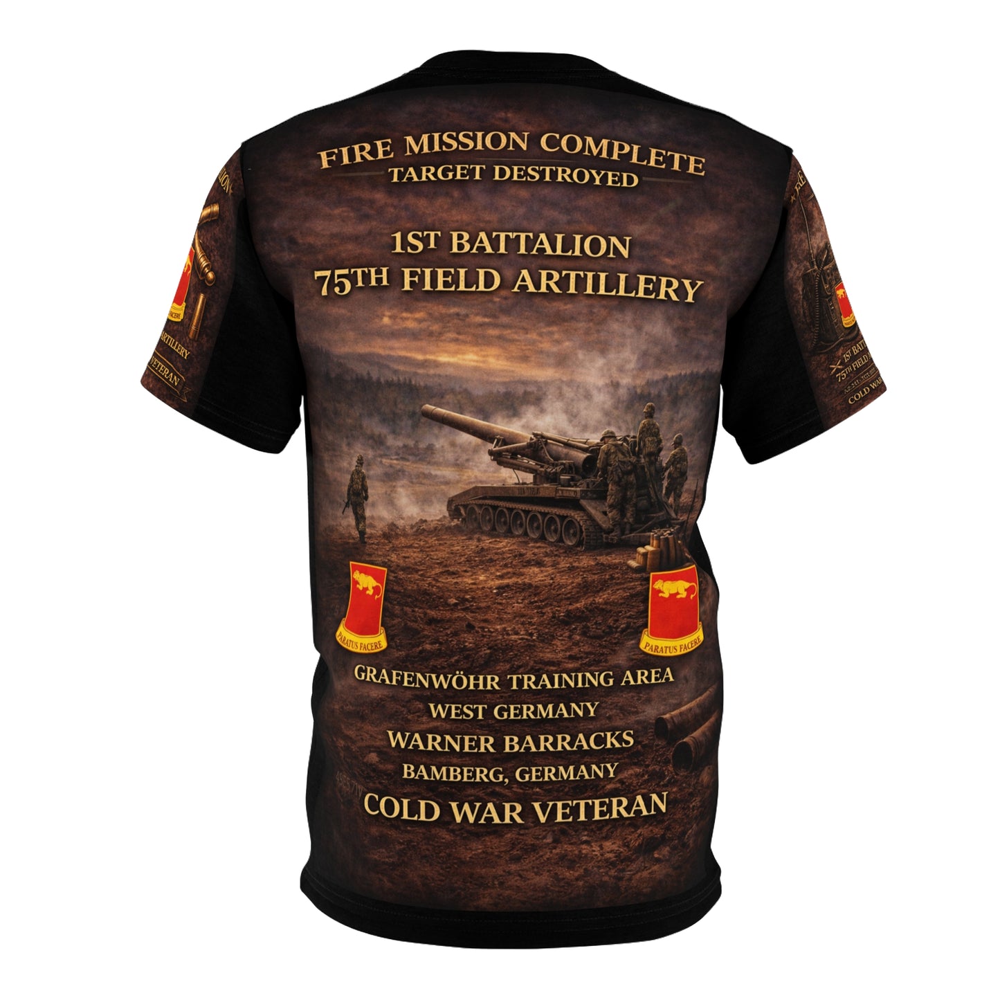 1st Battalion 75th Field Artillery Tribute Tee — M110 8-Inch Cold War Veteran
