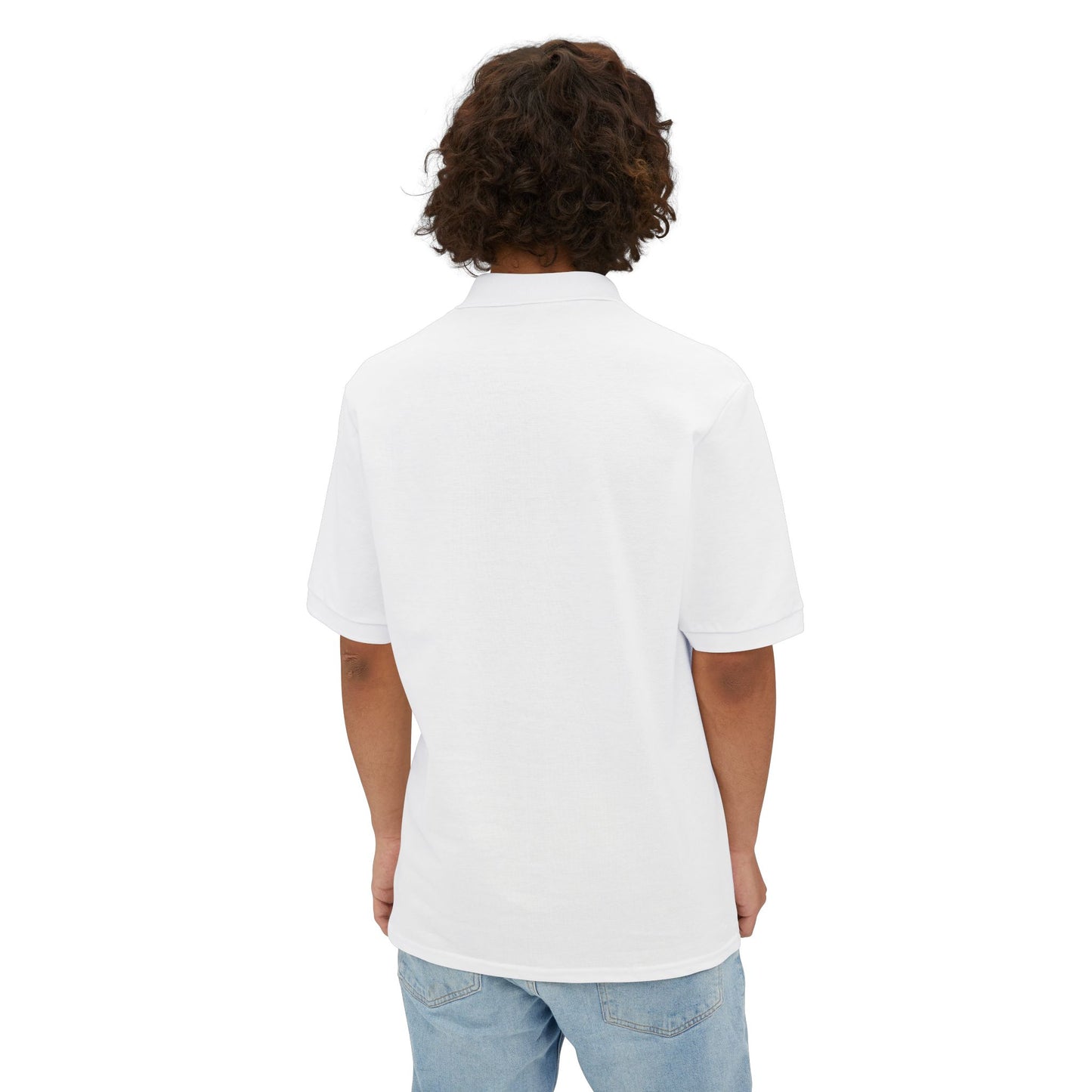 Men's Casual Piqué Polo - Vietnam Helicopter - Front Left Chest